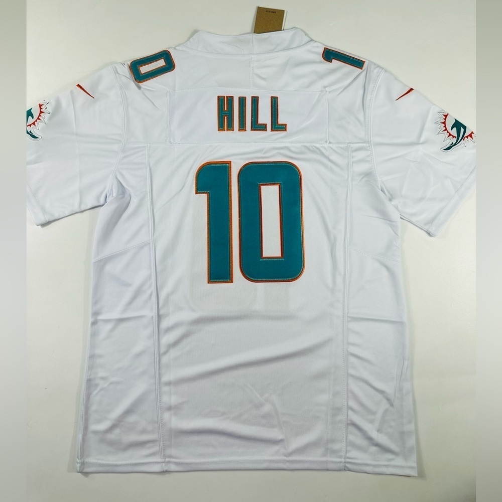 Nike Miami Dolphins Tyreek Hill #10 Stitched Mens Vapor F.U.S.E Adult Je…